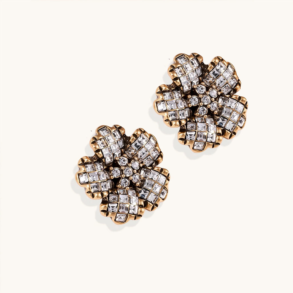 Crystal Bloom Earrings Lifestyle