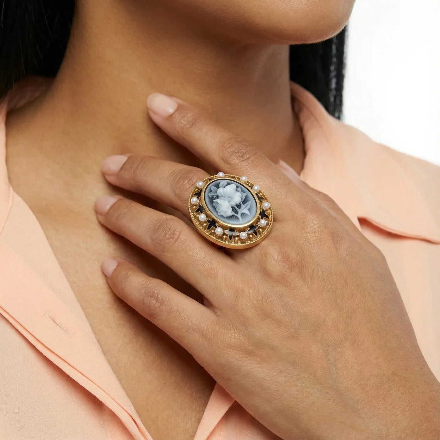 Cameo Bloom Ring Lifestyle