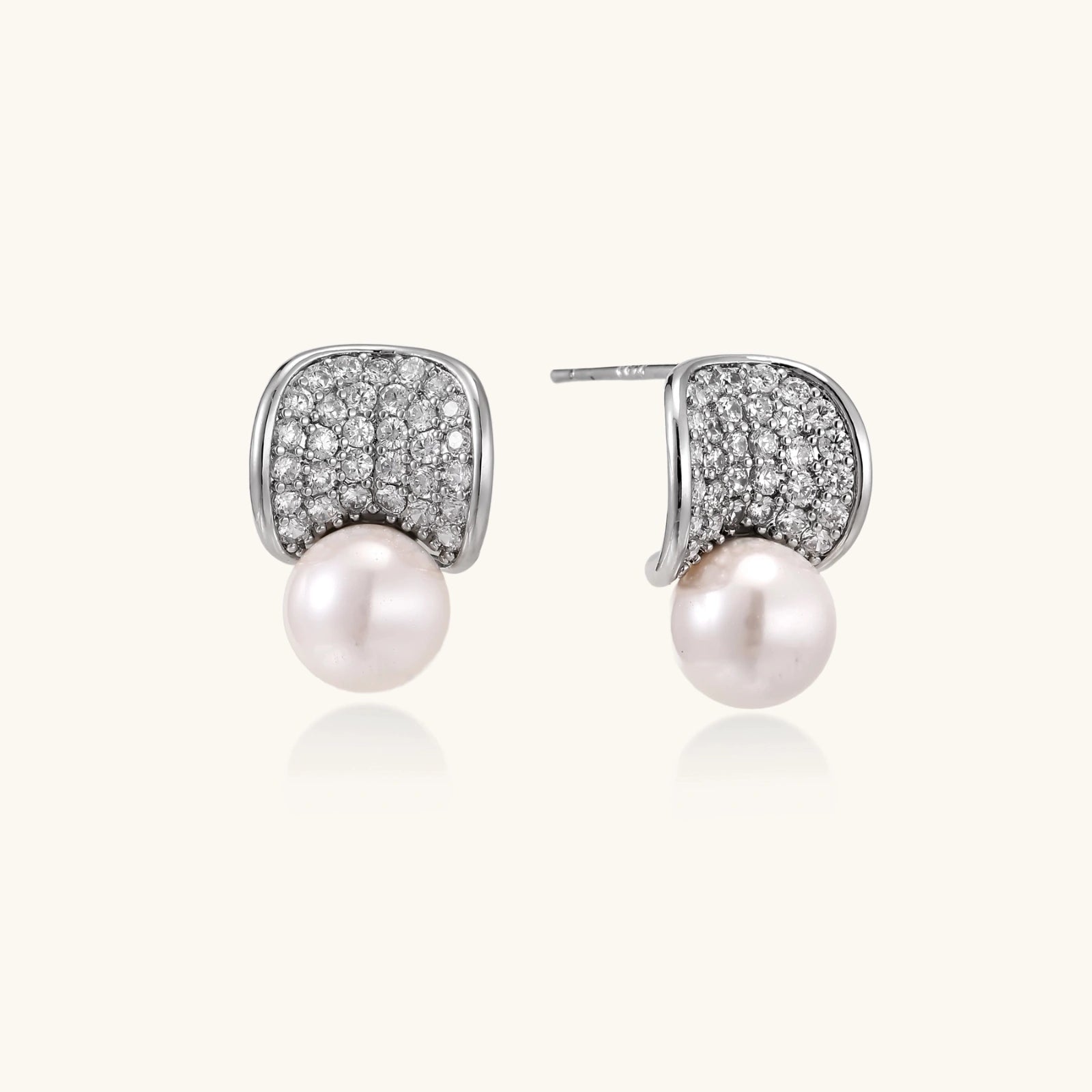 Moonshield Pearl Studs