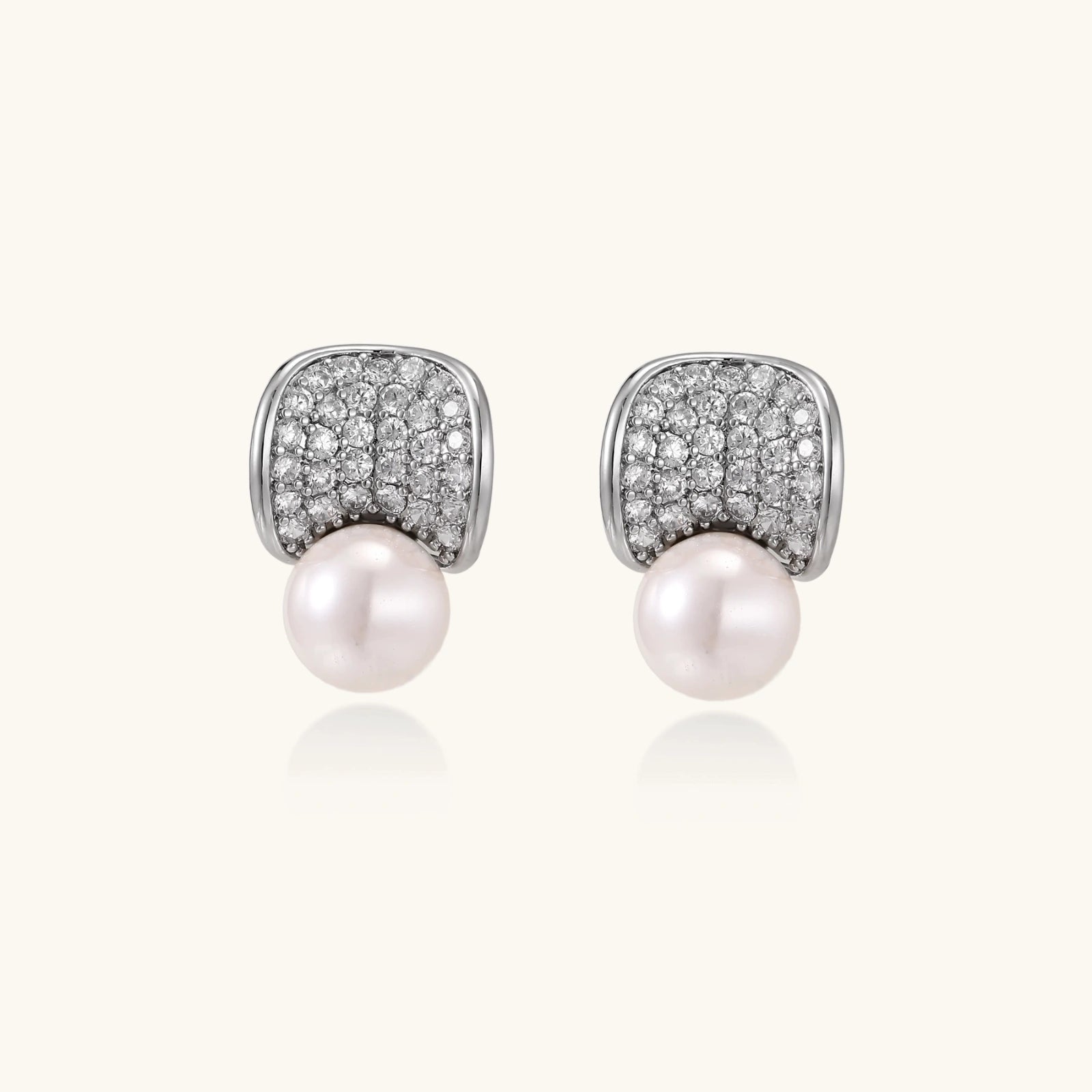 Moonshield Pearl Studs