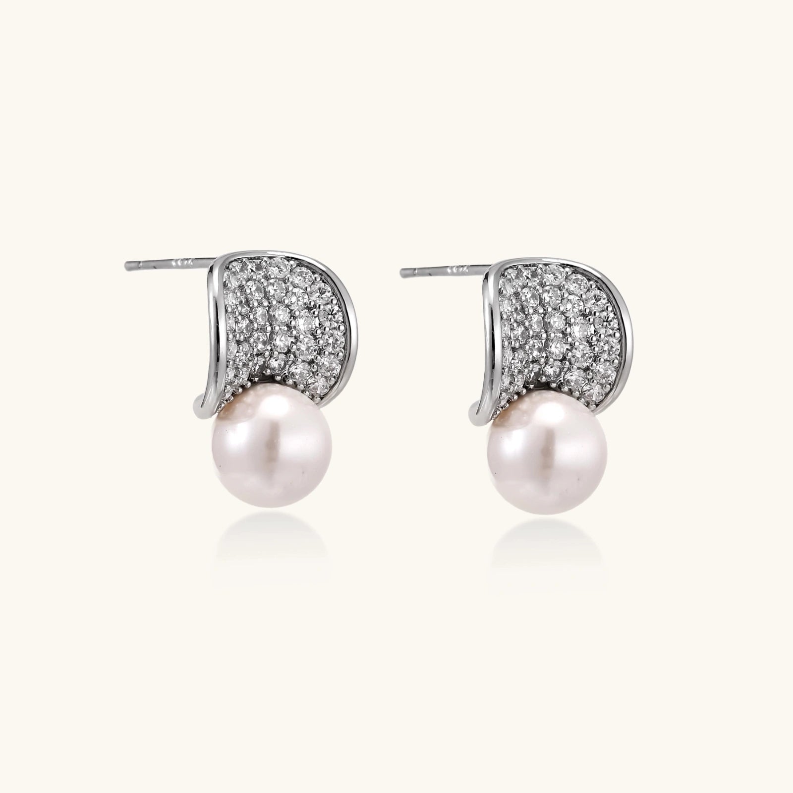 Moonshield Pearl Studs