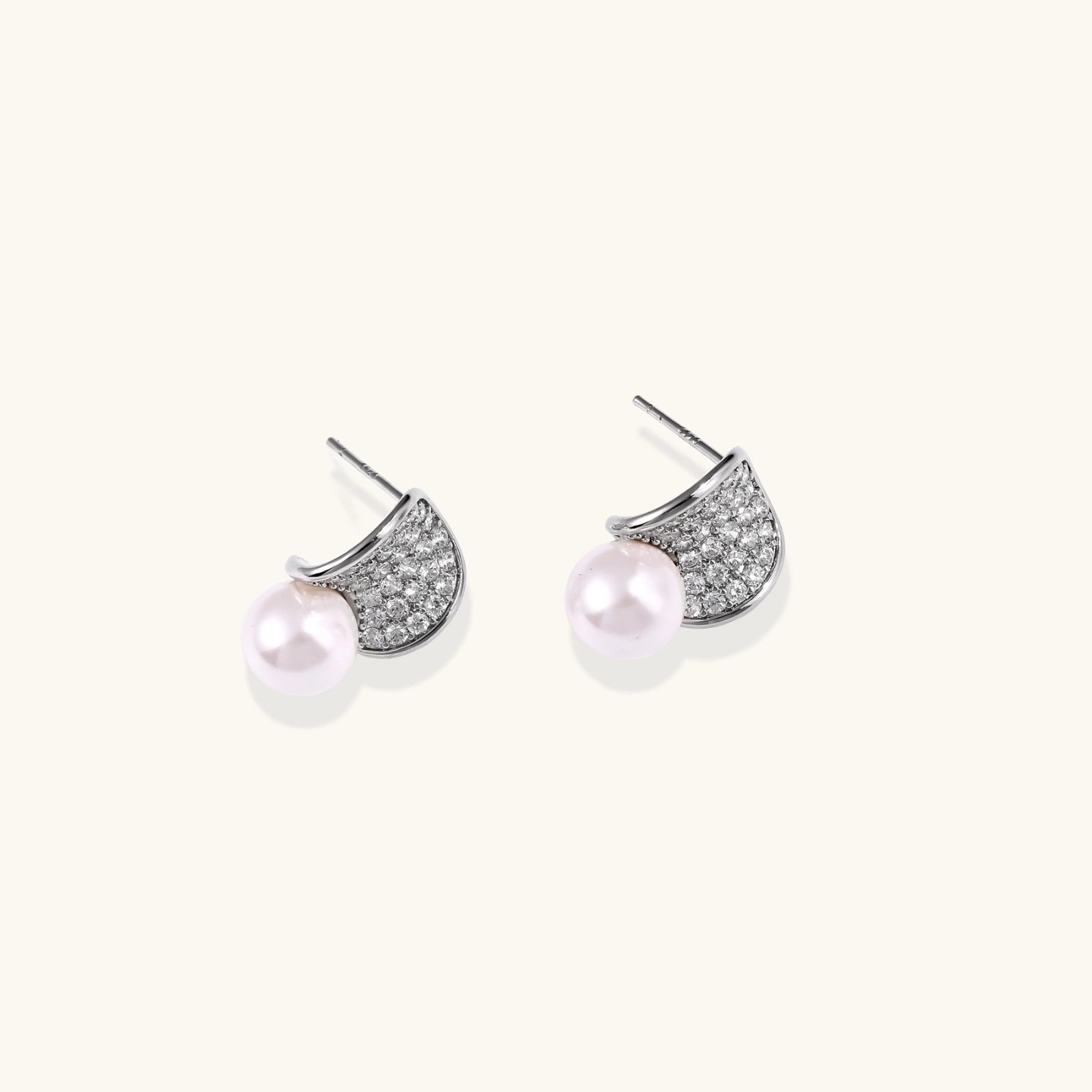 Moonshield Pearl Studs