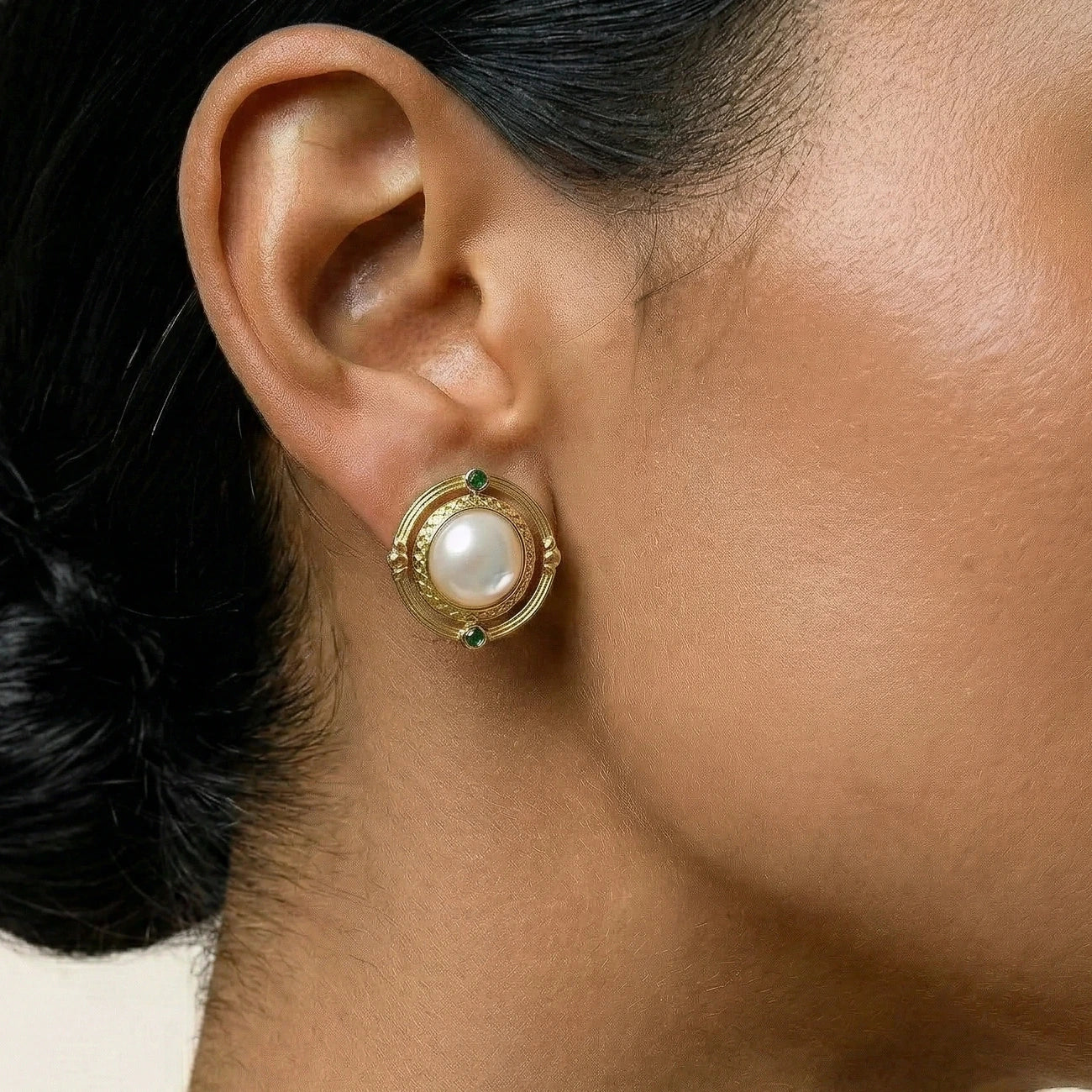 Cosmic Mother of Pearl Earrings