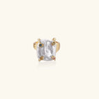 Gold baroque ring with gemstones foward shot