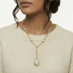 Elemental Pearl Lariat Necklace