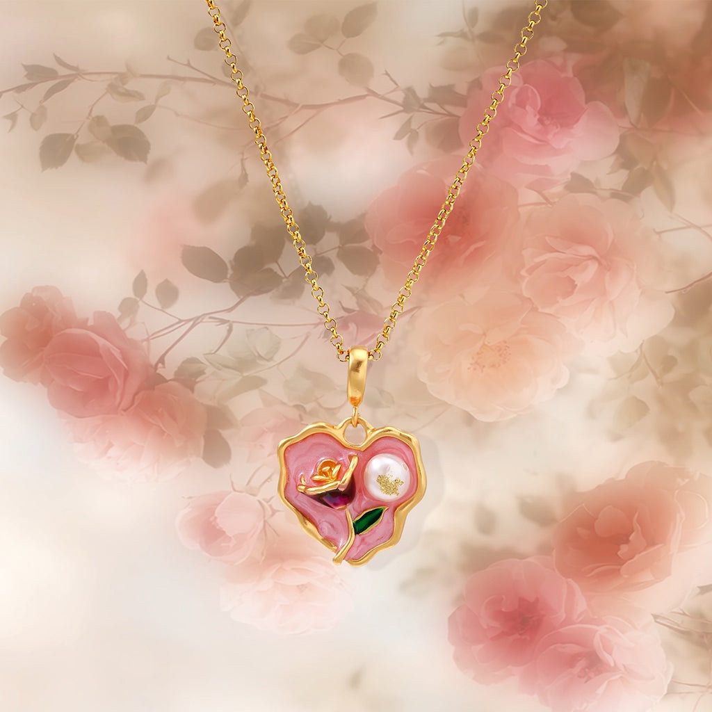Heart of Rose Necklace Lifestyle