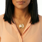 Molten Pearl Form Necklace