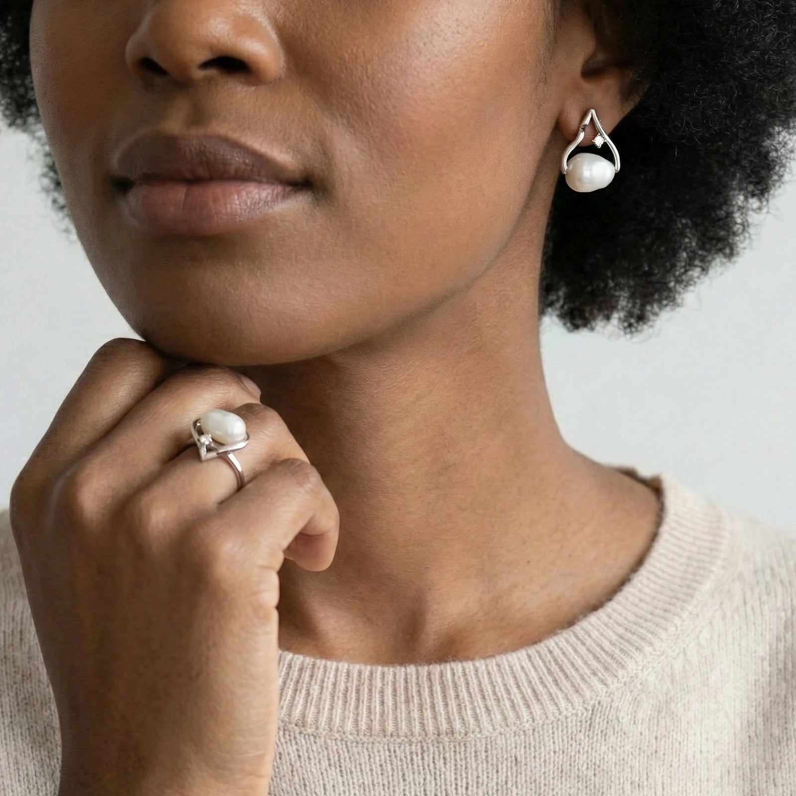 Summit Pearl Stud Earrings